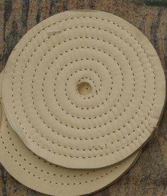 SEWED DISC COTTON CLOTH COLOR WHITE/BEIGE Ø 200 HOLE.16