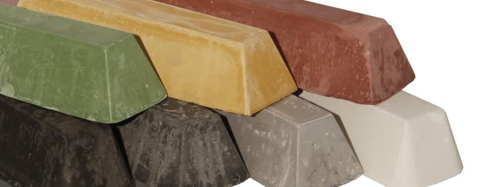 COLORED ABRASIVE PASTE IN BLOCKS FOR MARBLE AND GRANITE